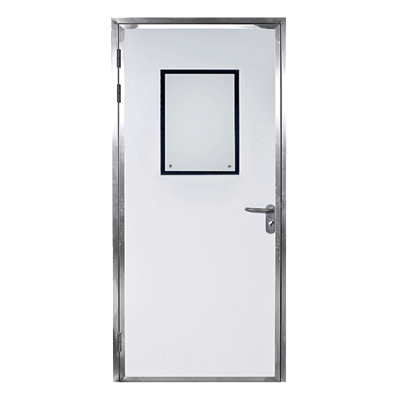 Aluminum frame single door